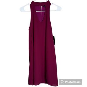 Lulu's Groove Thing Magenta Swing Dress